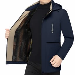 Winter New Arrival Middle Aged Men High Grade Thick Warm Down Cotton Coat Father Style Male Casual Business Outerwear For Daily