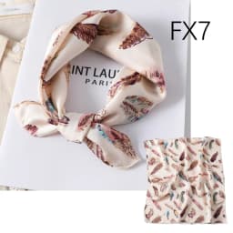 Satin imitation silk scarf women's digital print square scarf 50cm polka dot stripe multi-style neckerchief fashion accessory