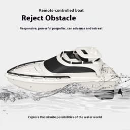 High-Speed RC Boat Toy for Boys Waterproof Electric Mini Ship Model Powerful Remote Control Sailing Ship for Adult Water Play
