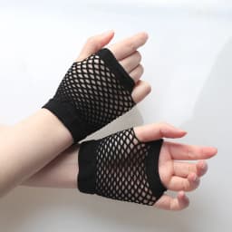 2 Pair/set Black Ladies Sexy Gloves Mesh Net Fishnet Gloves Hollow Fingerless Gloves Night Club Lolita Costume Punk Mittens