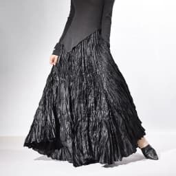 High Quality Women Spring Long Skirts Wide Hem Pleated Design High Waist A-Line Dance Maxi Skirts Faldas Femme Streetwear