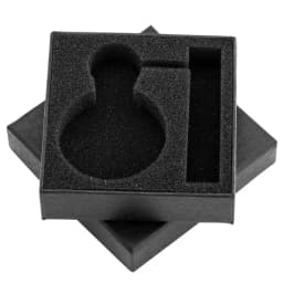 9*9*2.6cm Square Black Pocket Watch Box Paper Case Storage Gift Boxes Collect Velvet Bag