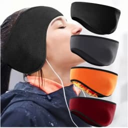 Warm Fleece Earmuffs Headband Soft Windproof Ear Warmer Unisex Outdoor Sports Headbands Ideal for Skiing Running Cycling