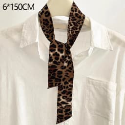 Retro Narrow LongThin Scarf Polka Dots Women Tie Multifunction Hairs Band Bags Handle Decoration Scarfs Fashion Accessories