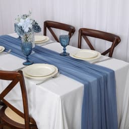 Chiffon Table Runner Vertical Tablecloth for Table Decorations Shiny Fabric Merry Christmas Decorations 2026 Wedding Decoration