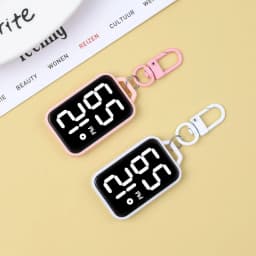 4/5 pcs Electronic Pocket Watch LED Keychain Nurse Pocket Watch Digital Watch for Student Backpacks Keys Pendant Timepiece