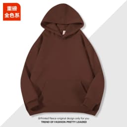 2026 Men's and Women's 600g Cotton Silver Fox Fleece Hooded Long Sleeve Sweatshirt Solid Color Couple's Fleece Hoodie