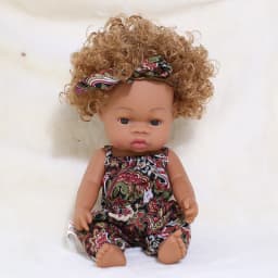14 Inch 35cm Reborn African Doll Simulation Soft Vinyl Newborn Baby Dolls Children Lifelike Toys Girls Christmas Birthday Gifts