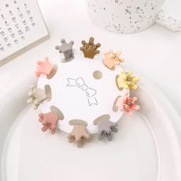 10PCS Cute Star Butterfly Small Hair Claw Crab Hair Clips Girls Childs Mini Cartoon Hair Clamps Baby Headwear Accessories Sets