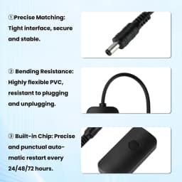 DC 9-12V Router Automatic Reset Line Timing 24/48/72 Hours Automatic Power-off Home Switch Controller Line DC5.5x2.1mm Interface
