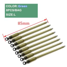 8PCS Carp Fishing Accessories QC PVA Bag Stems Quick Change Long for Carp Hair Rig Tool Carp Coarse Method Feeder Fishing Tackle