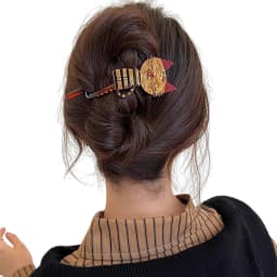 Cartoon Cat Shape Barrettes Creative Vintage Cute Gripper For Women Girls Student Pan Hair Low Ponytail Fixed Twist Clip 1pc