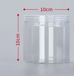 1PC Plastic Packing Bottle PET Clear Empty Seal Bottle Circular Bucket Storage Biscuit Jar Food Grade Sealed Cans Tank Container