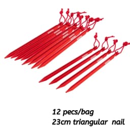 Widesea Camping 16pc/set Tent Pegs Stakes Nails for Hard Snow Floor Outdoor Accessorie Shelter Equipment Supplies Hiking Tourist