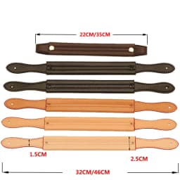 2Pcs/Lot Bag Handle Strap Short Bag Handles 22cm 35cm PU Leather Shoulder Bag Strap Handbag Replacement Belt Bag Accessories