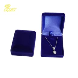 Velvet Jewelry Box For Pendant Display Gift Storage Case Necklace Holder Pendant Packaging Box Elegant Jewelry Storage