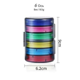 Rainbow Fishing Main Line Box Winding Board High Quality Fishing Box Fishing Tools 4-16 Spindle Silicone Main Spool 2020