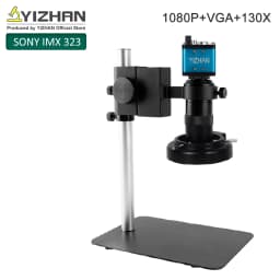 YIZHAN 60MP 48MP 4K USB HDMI VGA Digital Video Monocular Microscope Camera Continus Zoom 180X 215x Soldering Phone Repair Tools