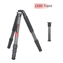 GEEHOPE L220C/L330C Compact Carbon Fiber Tripod Professional Camera Stand for DSLR Video Camcorder Load 25kg add Center Column