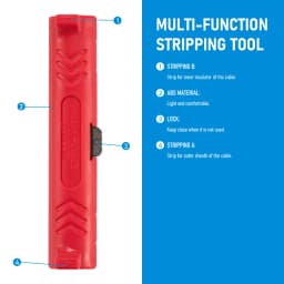RG59/RG6 Multifunctional Portable Pen Coaxial Cable Stripper Wire Stripper Handle Tools Stripping Cutter Pliers Hardware Tool