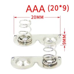 20PCS DIY Toy Remote Control Accessories Spring Sheet AA/AAA Contact Sheet Battery Box Positive And Negative Sheets