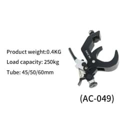 10pcs 45-60MM 250KG Stage Lighting Moving Head Clamps with Quick Lock and Quick Unlock Professional Metal Lamp Hook