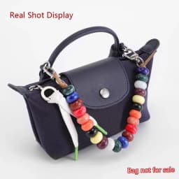 Colored Beading Bag Handle For Longchamp Mini Pearl Chain Bag Strap Shoulder Strap Bag Decoration Bag Replacement Accessories