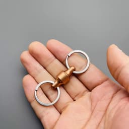 360 ° Rotation PEI Removable Key Ring Quick Release Dual Detachable Key Ring Pull-Apart EDC KeyChain Car Pendant EDC Tool