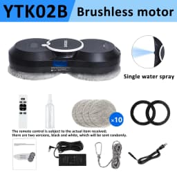DIVEDEER White/Black Home Automatic No Spray or Water spray Window Cleaning Robot Intelligent Wipe High-rise Large Area Window