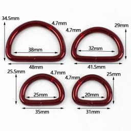 5/10Pcs 20/25/32/38mm D Ring Metal Buckles Webbing for Bag Strap Handbag Loop Connect Hook Dog Collar Clasp Bags Accessories