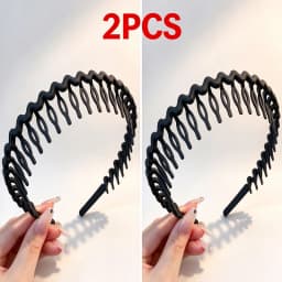 Solid Color Wave Headband for Girl Women Summer Face Wash Sports Hair Band Headbands Non-slip Hair Bands for Women Accessories