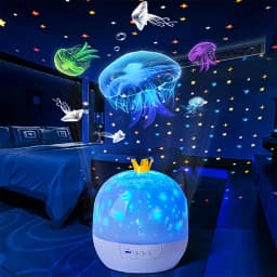 LED Galaxy Night Light Projector 360° Rotation 15 Projection Patterns USB Portable Star Lights Cute Unicorn for Birthday Gifts