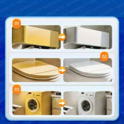 Plastic Yellowing Remover Scratch Repair - Appliances AC Units Fridge Toilet Back To White Gloss Long-Lasting Polish Clean Care
