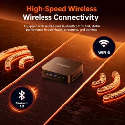 ACEMAGIC M1 Mini PC AMD Ryzen 7 7735HS 24GB LPDDR5 1TB PCle SSD Mini Computers (8C/16T, Tot 4.7GHz), Desktop Met Windows 11 Pro - Wifi 6 - BT5.2 - Type-C