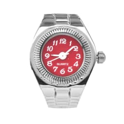 Creative Alloy Shell New Hot Selling Compact Finger Circular Arabic Numeral Scale Dial Couple Men's And Women's Ring Watch