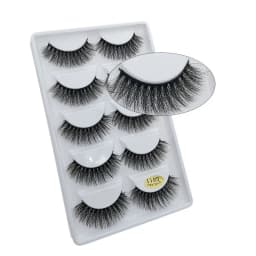 5 Pairs 3D Mink False Eyelashes H13, Soft Eyelash Extension Natural Eyelashes Makeup Lashes Wholesale G800, G806