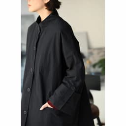 F92220 Artistic Casual Stand-Up Collar Oversize Adjustable Wide-Sleeve Cotton Jacket Coat for Women Winter