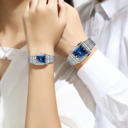 CHENXI 106 New 1pc Fashion Couple Exquisite Rectangle Watch Quartz Top Brand Stainless Steel Male and Female Couple Watch Gift