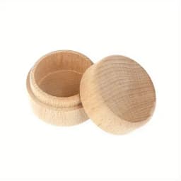 Free Custom Logo Walunt Wood Ring Box Wooden Engraving Wedding Proposal Engagement Round Wood Free Custom Name and Date Ring Box