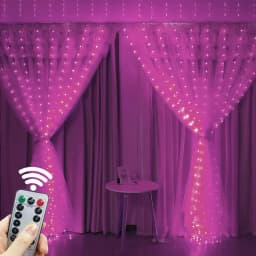 Home Decoration Garland Lights LED USB Curtain String Lights 8 Modes Fairy Christmas with Remote Control for Bedroom Wedding
