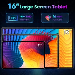 【World Premiere】Global Version 16 inch Android 14 Tablet Helio G99 Octa-Core 12000mAh 1920x1200 IPS Screen WiFi Play Store