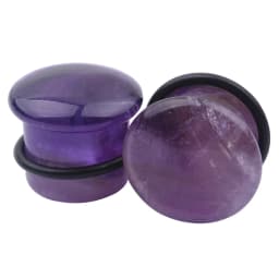 2pcs Organic Stone Ear Plugs Tunnels Single Flare Piercings Oreja Earrings Gauges Round Helix Lobe Labret Stretcher Body Jewelry