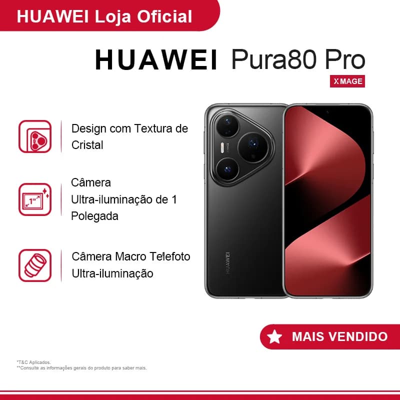 Huawei Pura 80 Pro | Cell Phone | 12Gb+512Gb | 1 Inch Ultra-Light Illumination Camera | 5170 Mah