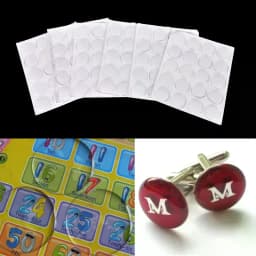 【LUL】100 Pcs 25MM Round Crafting DIY Crystal Clear Epoxy Adhesive Circles Bottle Cap Stickers Resin Patch Dots For Bottle Caps