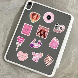 52PCS Chappell Roan Stickers Pink Exquisite Handbooks Material Phone Cases Laptop Suitcases Water Cups Waterproof Stickers