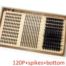 30rows Lash Clusters DIY Spiky Cluster Lashes Mixed Styles Fluffy Volume Clusters Lashes Fluffy Individual Eyelashes Extension