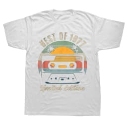 47th Birthday Gift Legends Born In 1977 47 Years Old T Shirts Summer Fathers Day Christmas Streetwear Short Sleeve Men vintage