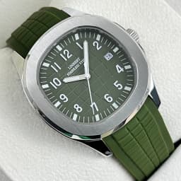 2024 LINBERT New Automatic Mechanical Watch PATEK Men's Watch White Rubber Waterproof Brand Luminous Stainless Steel Men's Watch