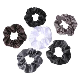 16/6-Piece Women's Pure Color Satin Large Scrunchie Daily Simple Atmospheric Set