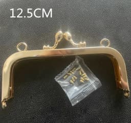 Buds head delicate No hole screw purse frame 10/12.5/15/18/20CM golden DIY Handmade kiss lock bag coin purse